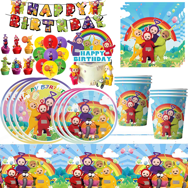 Teletubbies Birthday Party Dec - Table Cloth Disposable 리뷰 및 가격