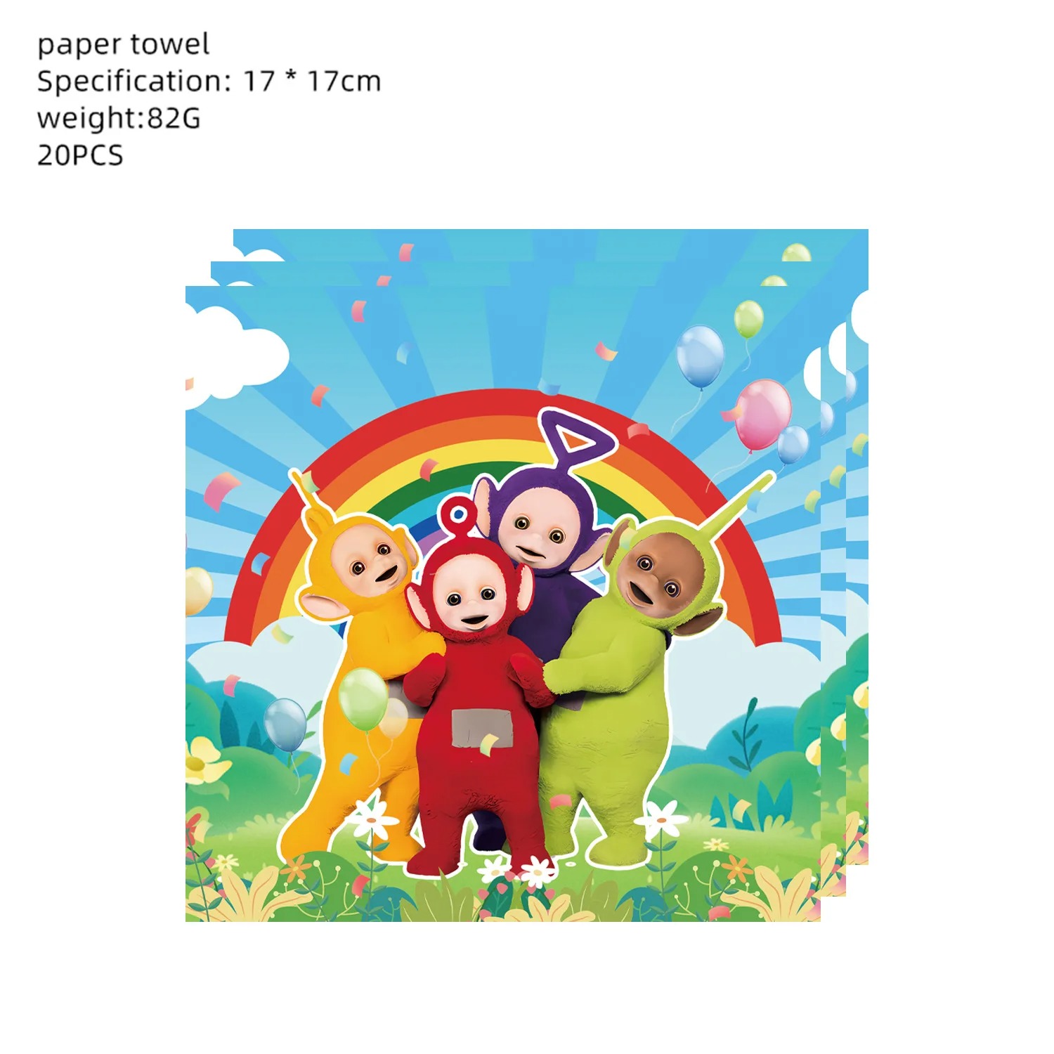 Teletubbies Birthday Party Dec - Table Cloth Disposable 리뷰 및 가격