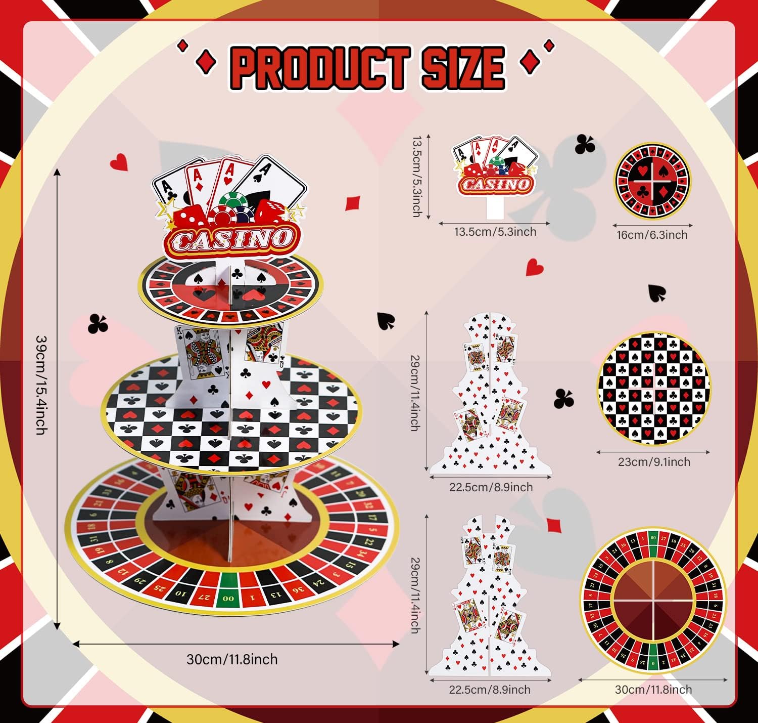 Casino Cupcake Stand 3 Tier fo - Cupcake Stand Tier 리뷰 및 가격