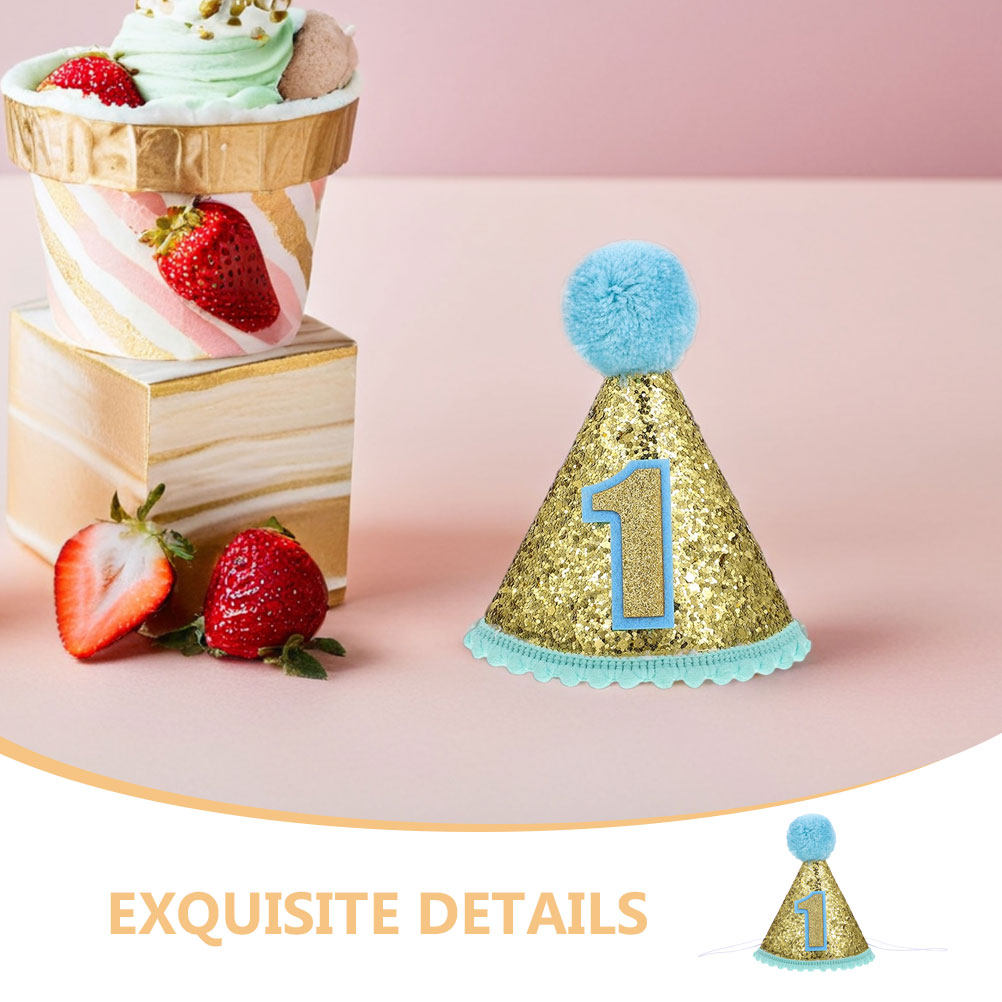 2Pcs Adorable First Birthday H - Party Hat Cone 리뷰 및 가격