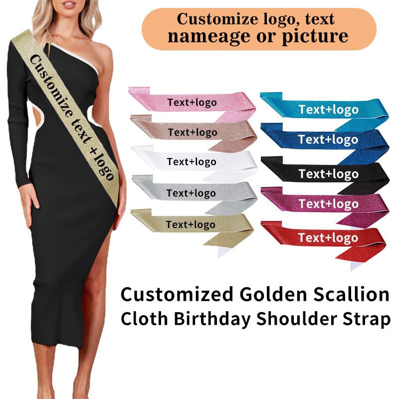 Diy Custom Glitter Satin Sash  - Birthday Sash Glitter 리뷰 및 가격