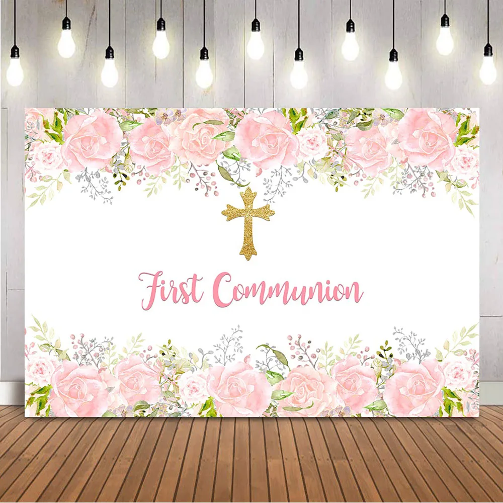 First Holy Communion Birthday  - Dessert Table Backdrop 리뷰 및 가격