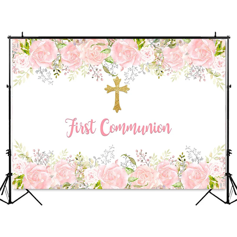 First Holy Communion Birthday  - Dessert Table Backdrop 리뷰 및 가격