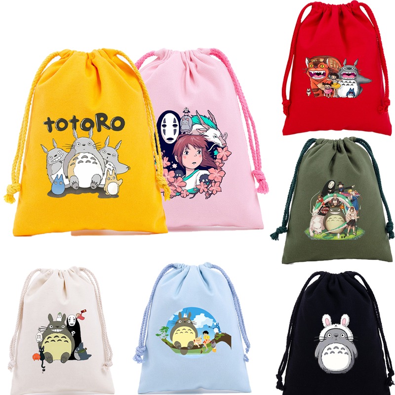 Totoro Cotton Cute Drawstring  - Party Favor Bag 리뷰 및 가격