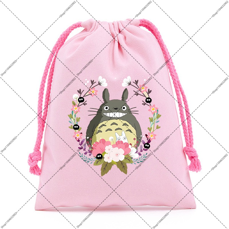 Totoro Cotton Cute Drawstring  - Party Favor Bag 리뷰 및 가격