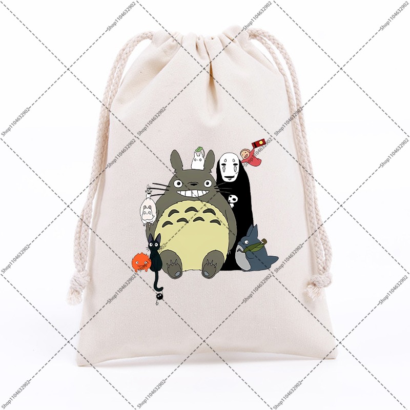 Totoro Cotton Cute Drawstring  - Party Favor Bag 리뷰 및 가격