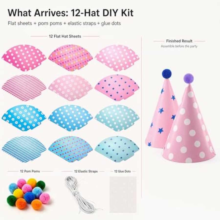 Beurio Pastel Party Hats for a - Party Hat Cone 리뷰 및 가격