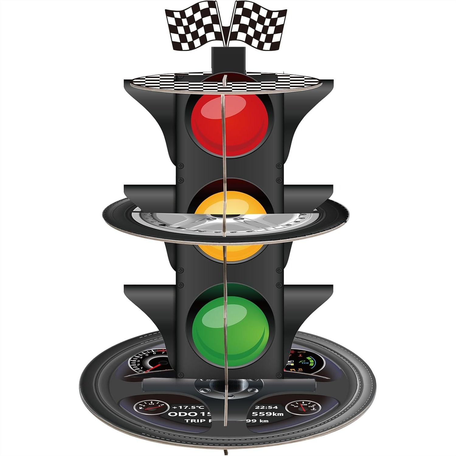 3-Tier Race Car Cupcake Stand, - Cupcake Stand Tier 리뷰 및 가격
