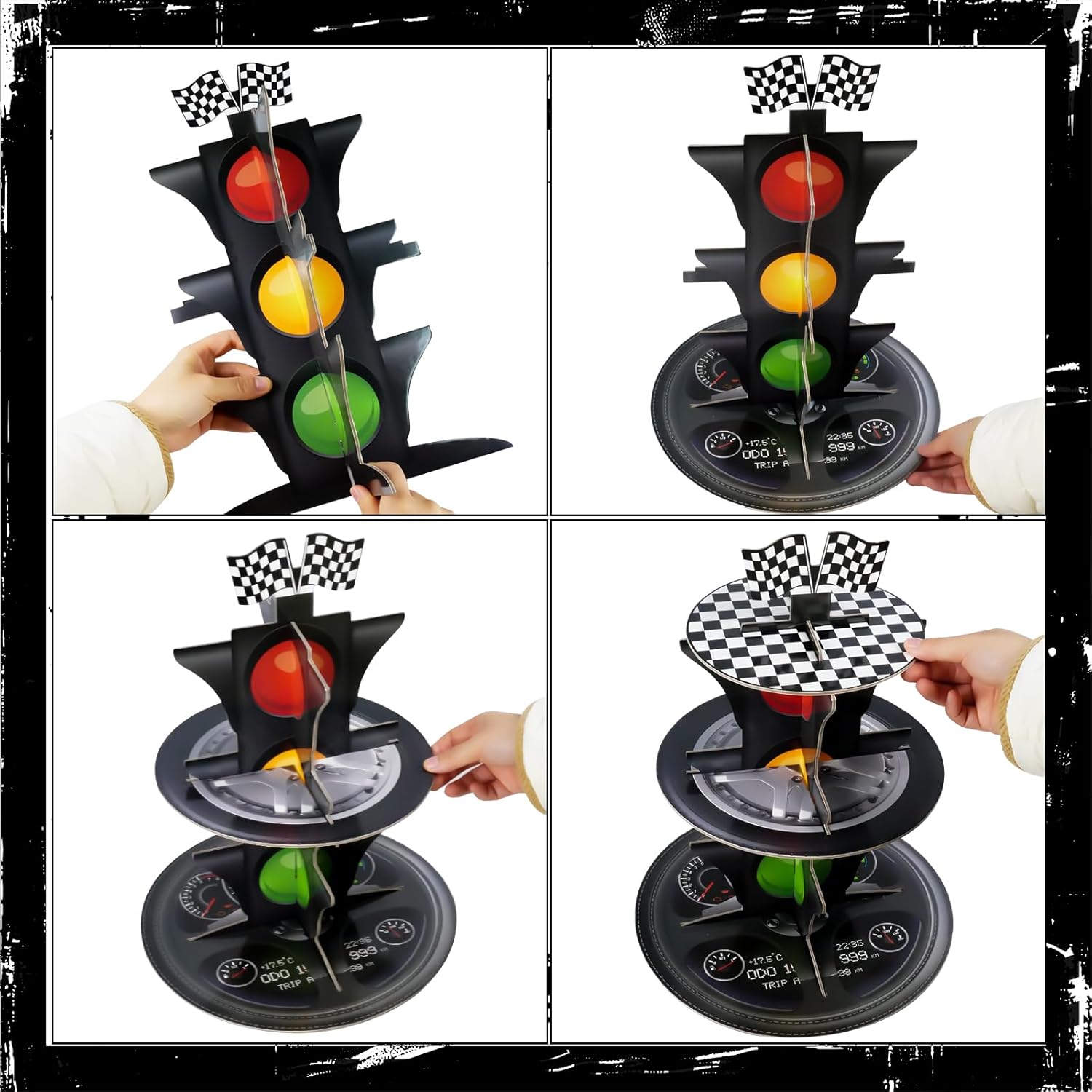 3-Tier Race Car Cupcake Stand, - Cupcake Stand Tier 리뷰 및 가격