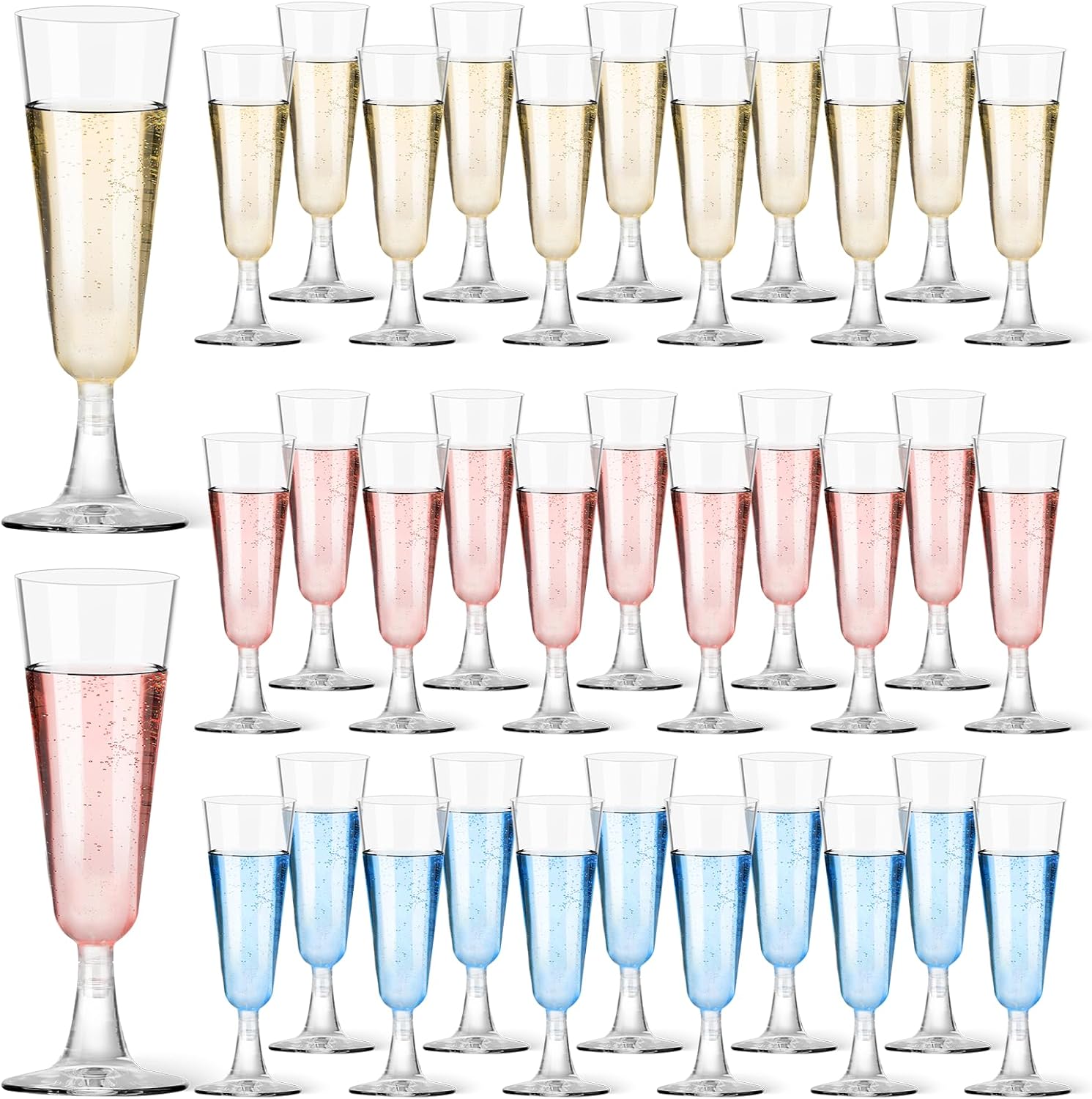Plastic Champagne Flutes 40 Pa - Eve Party 리뷰 및 가격