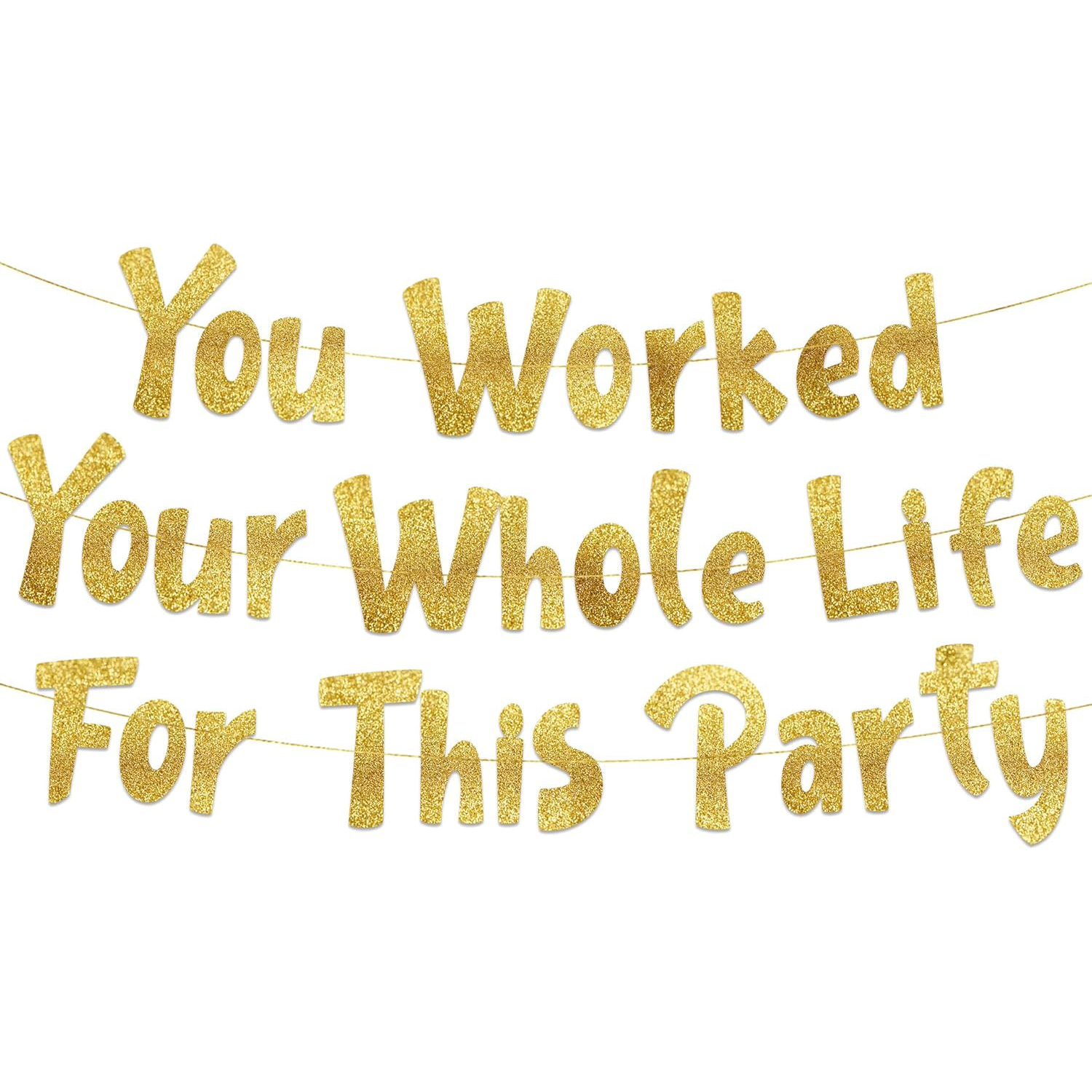 Retirement Party Decorations Y - Party Banner Gold 리뷰 및 가격
